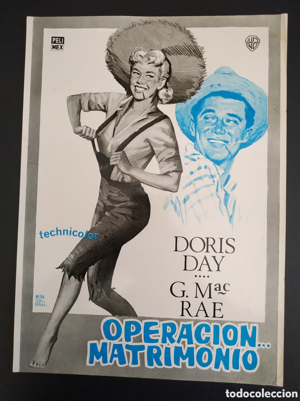 Cine: OPERACION MATRIMONIO - DORIS DAY Y G. MAC RAE - GUIA DE CINE ORIGINAL B5