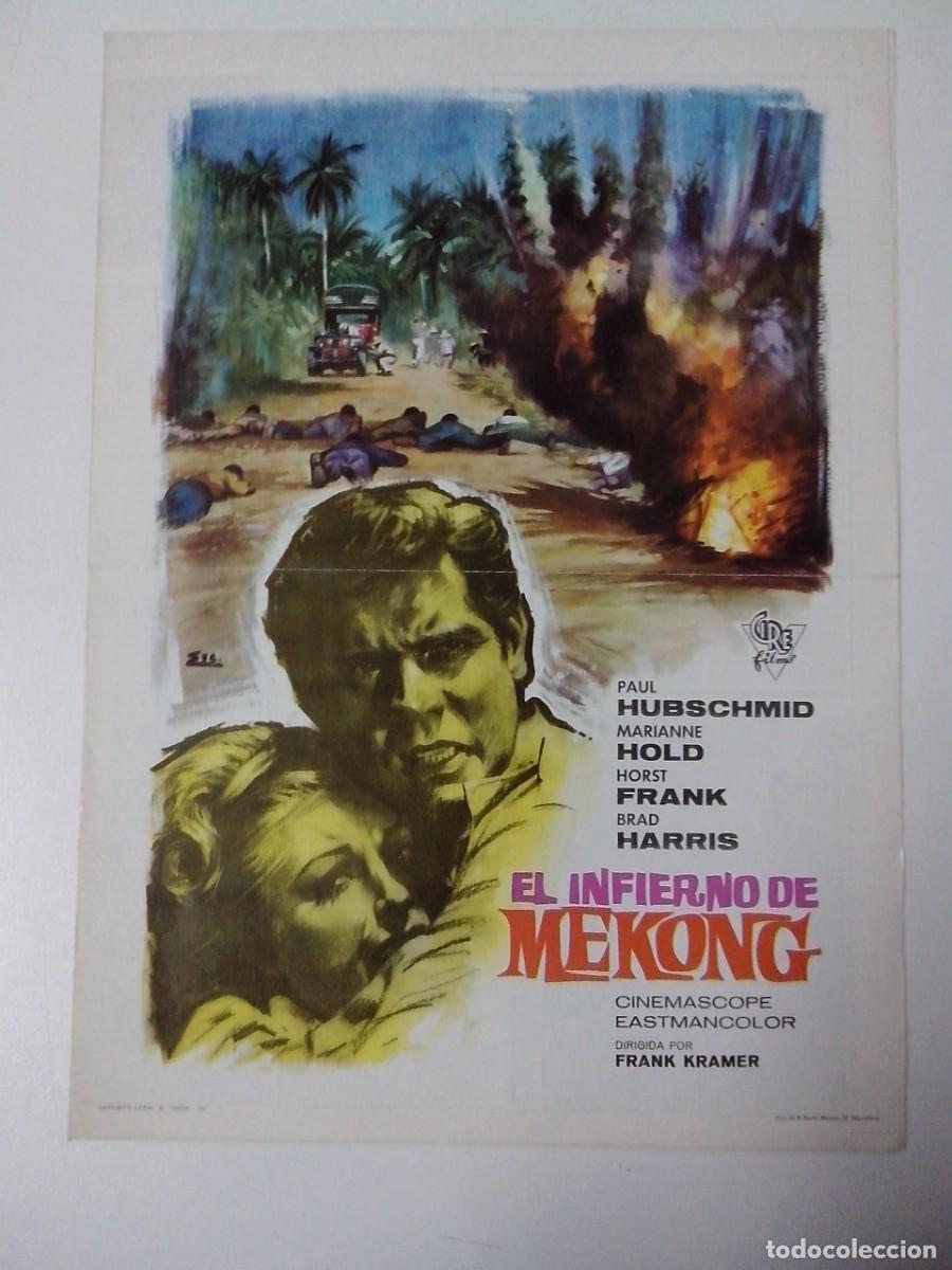 Cinema: GUIA PUBLICITARIA DE CINE EL INFIERNO DE MEKONG - PAUL HUBSCHMID - MARIANNE HOLD