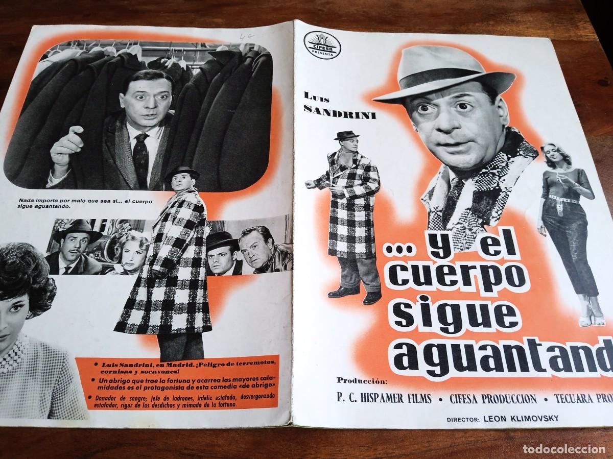 Cinema: Y el cuerpo sigue aguantando - Luis Sandrini,Silvia Solar,Leon Klimovsky - Guia original Cifesa 1961