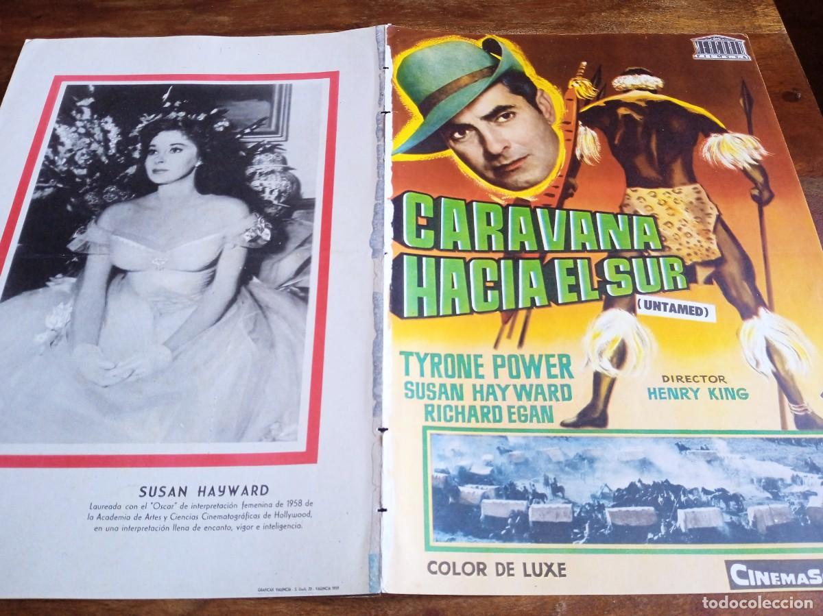 Caravana hacia el Sur Tyrone Power Susan Hayward Guia original Mercurio 1959