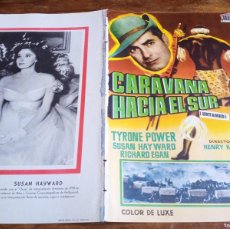 Cine: CARAVANA HACIA EL SUR - TYRONE POWER, SUSAN HAYWARD - GUIA ORIGINAL MERCURIO 1959