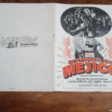 Cine: SERENATA EN MEJICO - ROSIRA QUINTANA, LUIS AGULAR, ABEL SALAZAR - GUIA ORIGINAL FILMAX 1957