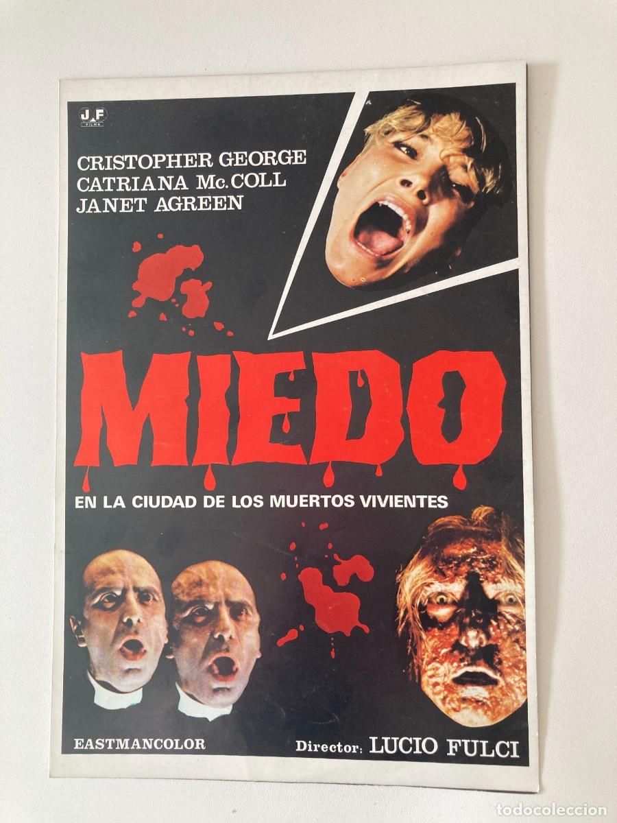 Cine: GUIA DOBLE DE CINE ORIGINAL ESTRENO / MIEDO EN LA CIUDAD DE LOS MUERTOS VIVIENTES