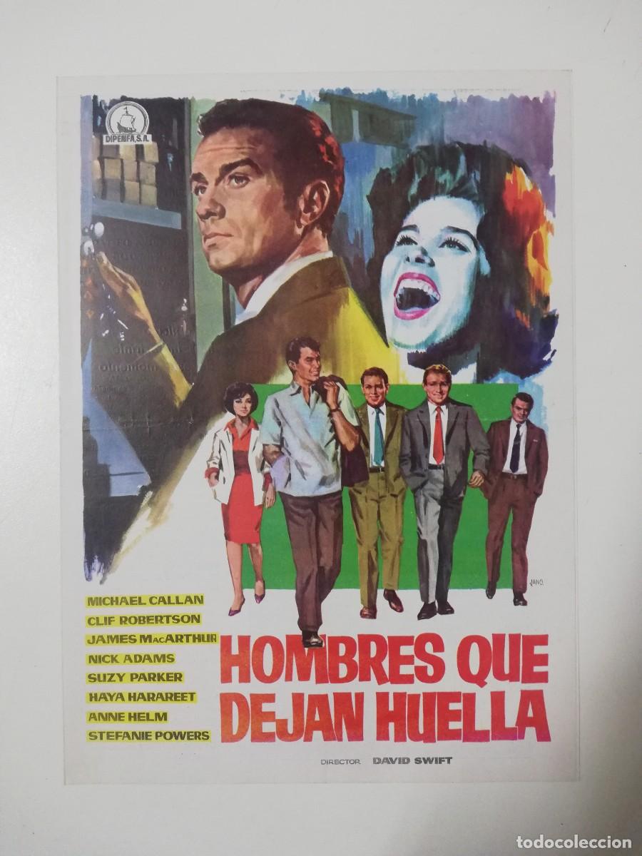 Cinema: GUIA PUBLICITARIA DE CINE HOMBRES QUE DEJAN HUELLA - MICHAEL CALLAN - CLIF ROBERTSON
