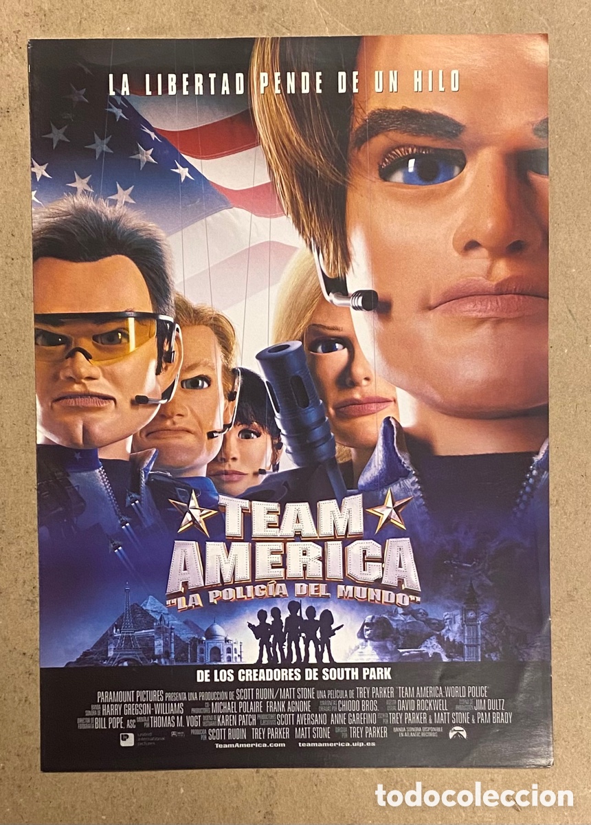 Cin&eacute;ma: TEAM AMERICA &ldquo;LA POLIC&Iacute;A DEL MUNDO&rdquo;. GUIA PROMOCIONAL DE LA PEL&Iacute;CULA.