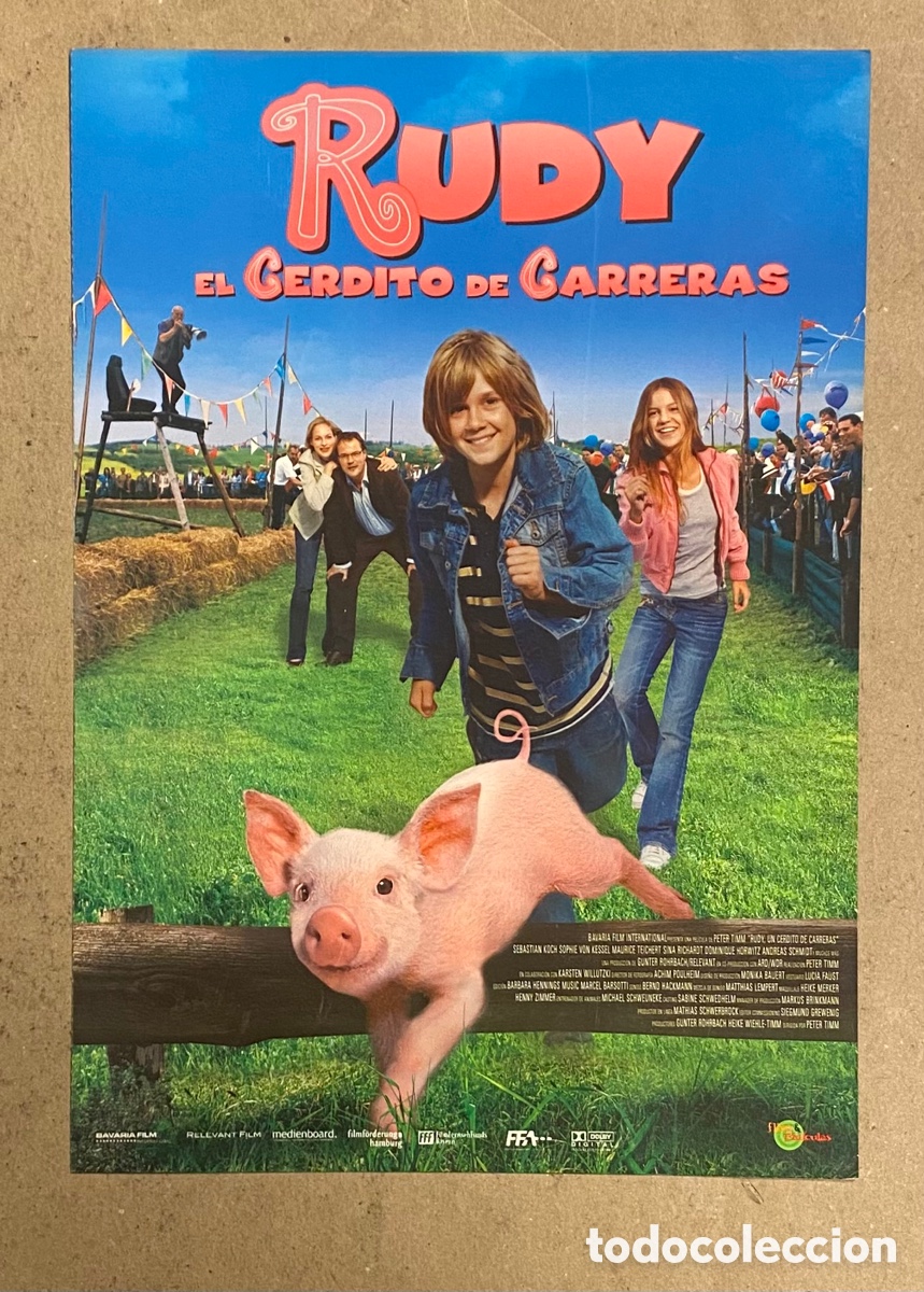 Cin&eacute;ma: RUDY EL CERDITO DE CARRERAS. GUIA PROMOCIONAL DE LA PEL&Iacute;CULA.
