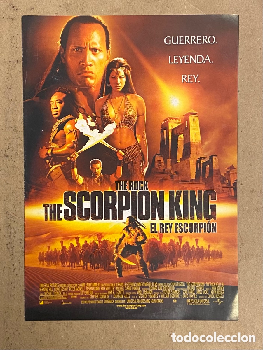 Cin&eacute;ma: EL REY ESCORPI&Oacute;N (THE SCORPION KING).. GUIA PROMOCIONAL DE LA PEL&Iacute;CULA. THE ROCK.