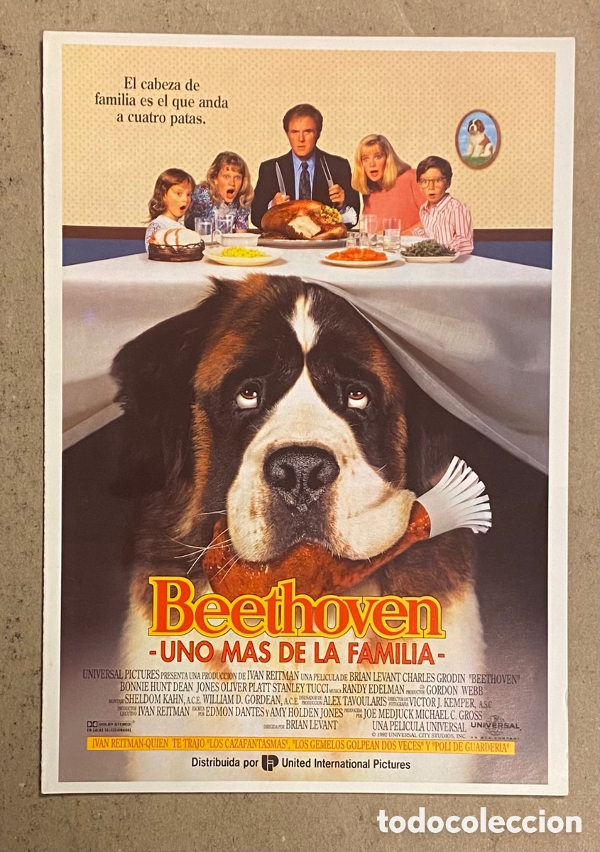 Cine: BEETHOVEN, UNO M&Aacute;S EN LA FAMILIA. GUIA PROMOCIONAL DE LA PEL&Iacute;CULA.