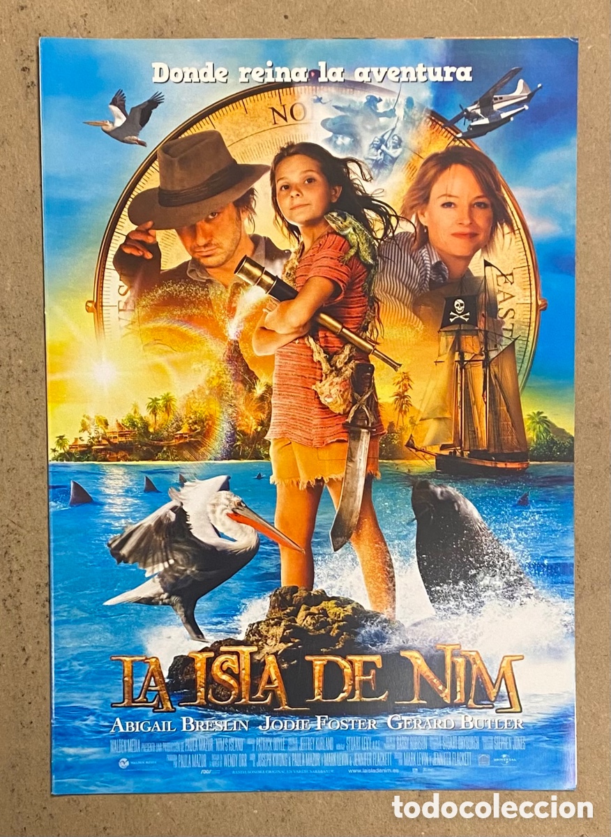 Cinema: LA ISLA DE NIM. GUIA PROMOCIONAL DE LA PEL&Iacute;CULA. JODIE FOSTER, GERALD BUTLER,..