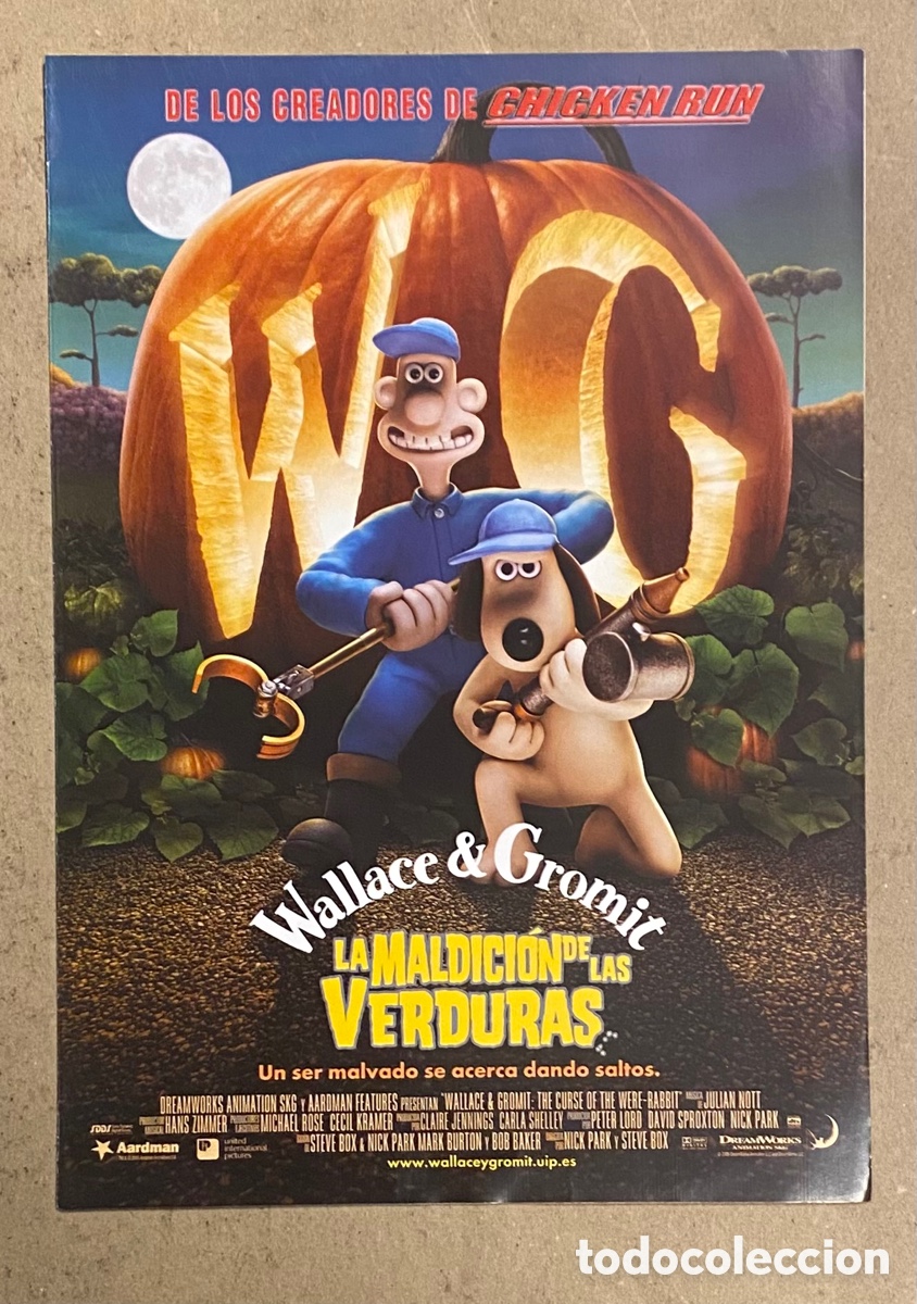 Cin&eacute;ma: WA&Ntilde;LACE & GROMIT LA MALDICI&Oacute;N DE LAS VERDURAS. GUIA PROMOCIONAL DE LA PEL&Iacute;CULA.