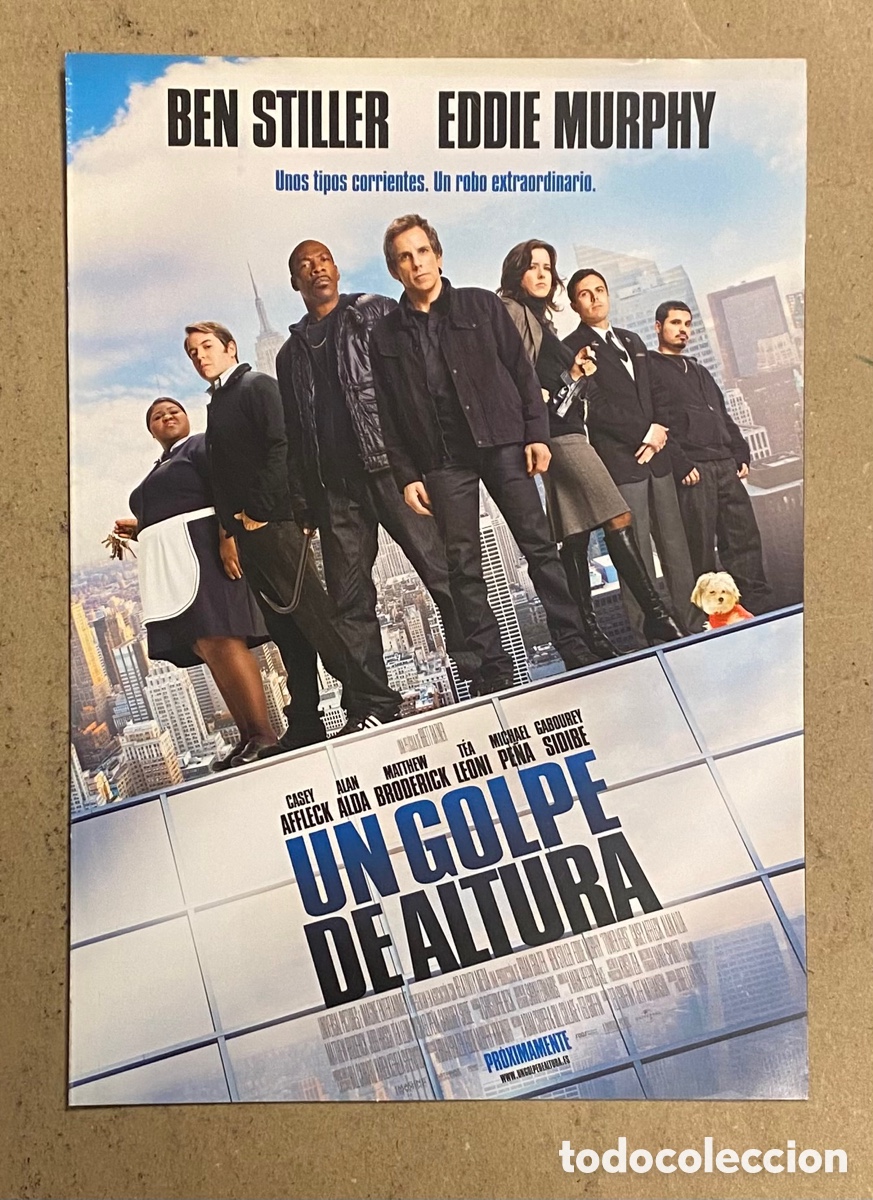Cinema: UN GOLPE DE ALTURA. GUIA PROMOCIONAL DE LA PEL&Iacute;CULA. BEN STILLER, EDDIE MURPHY,&hellip;