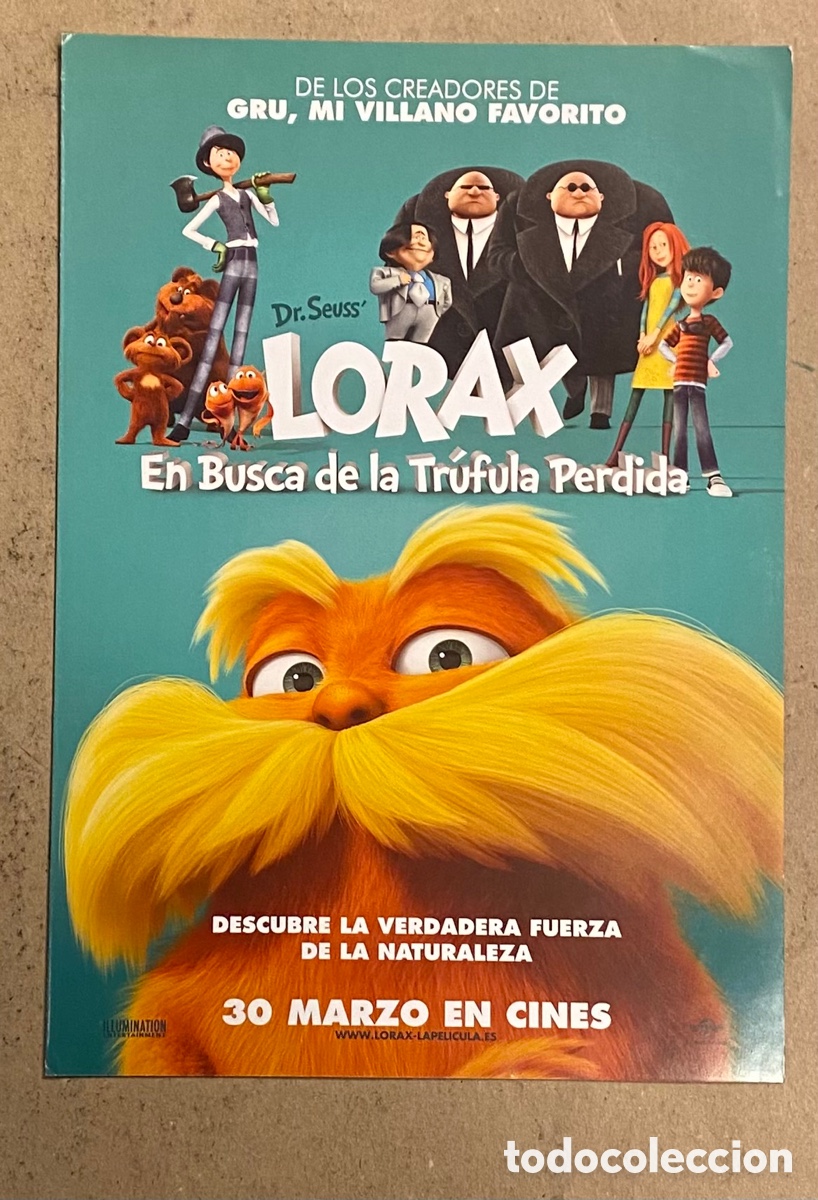 Cin&eacute;ma: LORAX, EN BUSCA DE LA TR&Uacute;FULA PEDDIDA. GUIA PROMOCIONAL DE LA PEL&Iacute;CULA.