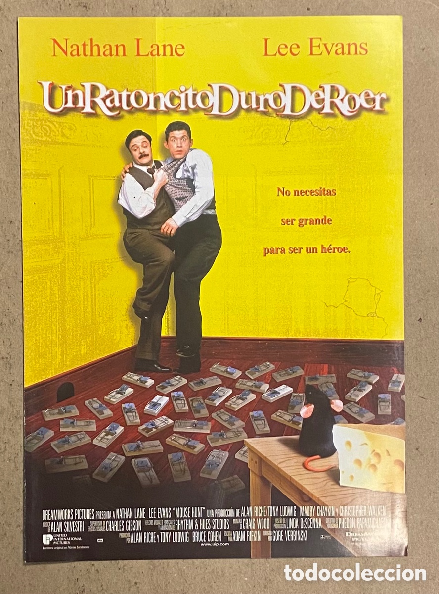Kino: UN RATONCITO DURO DE ROER. GUIA PROMOCIONAL DE LA PEL&Iacute;CULA.
