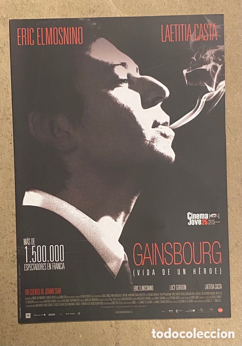Cine: GAINSBOURG (LA VIDA DE UN H&Eacute;ROE). GU&Iacute;A PUBLICITARIA + DVD INTERACTIVO Y MATERIAL DE PRENSA.