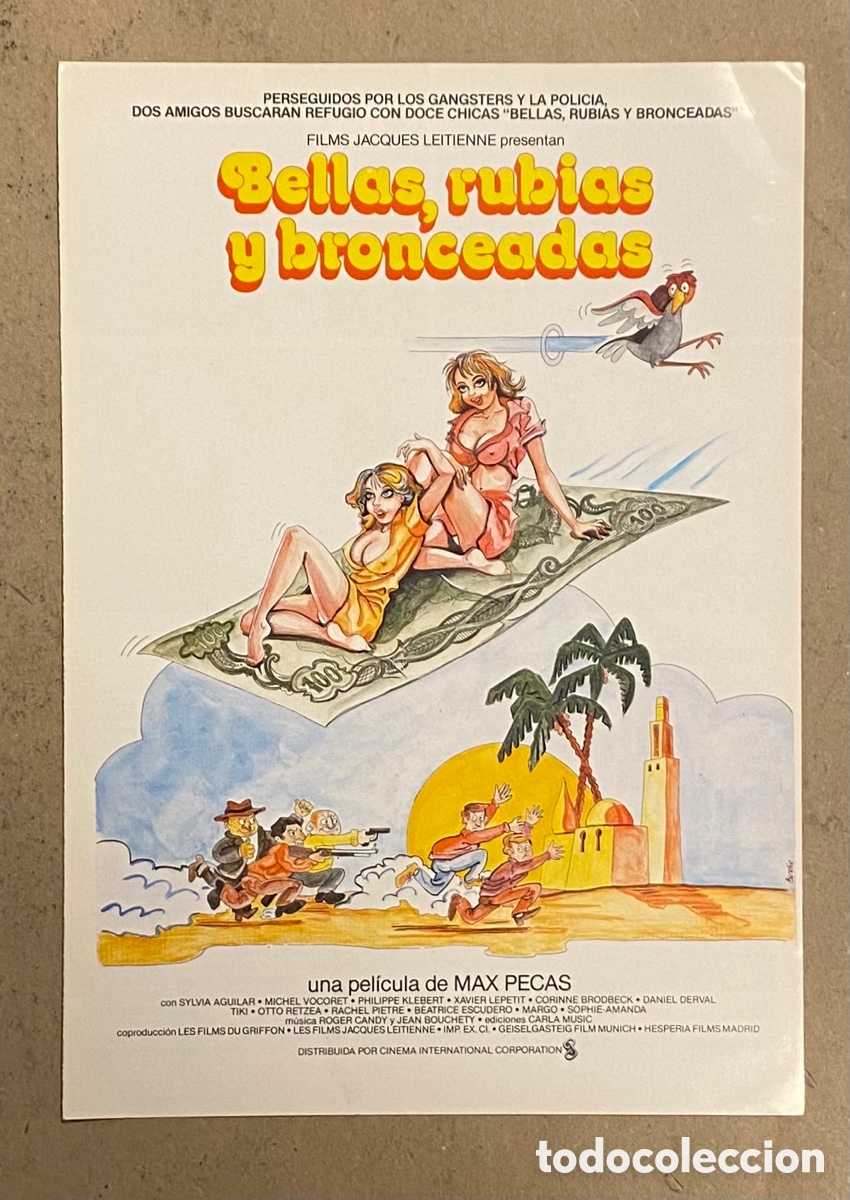Kino: BELLAS, RUBIAS Y BRONCEADAS. GU&Iacute;A PROMOCIONAL DE LA PEL&Iacute;CULA. MAX PECAS.