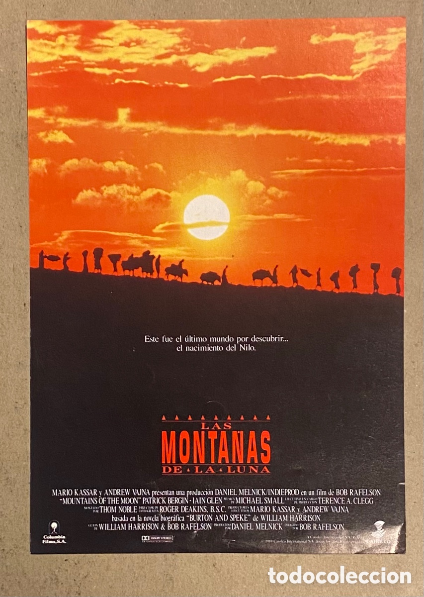 Cin&eacute;ma: LAS MONTA&Ntilde;AS DE LA LUNA. GU&Iacute;A PROMOCIONAL DE LA PEL&Iacute;CULA.