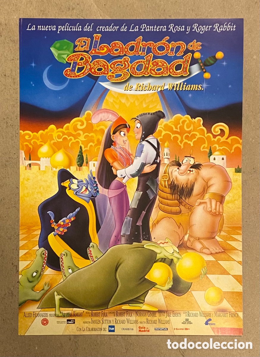 Cin&eacute;ma: EL LADR&Oacute;N DE BAGDAD DE RICHARD WILLIAMS. GU&Iacute;A PROMOCIONAL DE LA PEL&Iacute;CULA.