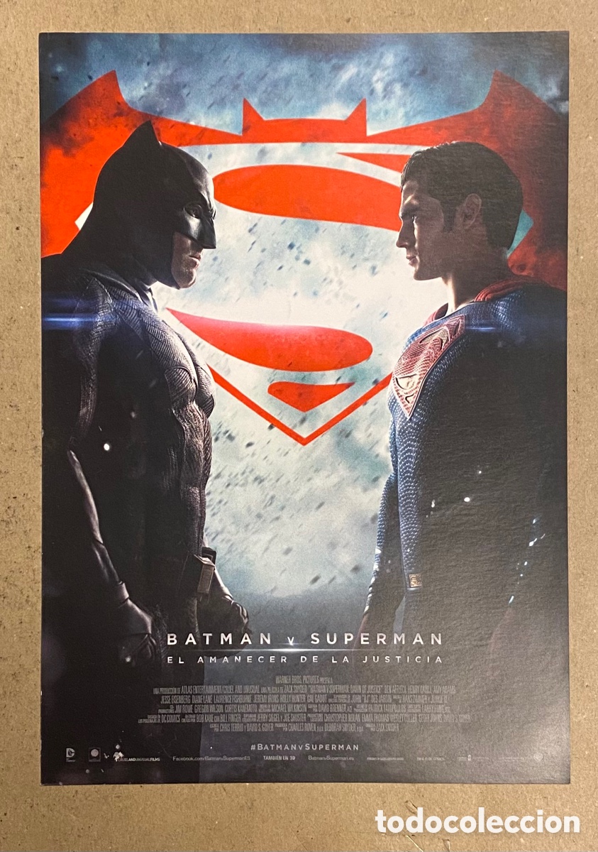Cin&eacute;ma: BATMAN V SUPERMAN &ldquo;EL AMANECER DE LA JUSTICIA&rdquo;. GU&Iacute;A PROMOCIONAL DE LA PEL&Iacute;CULA.