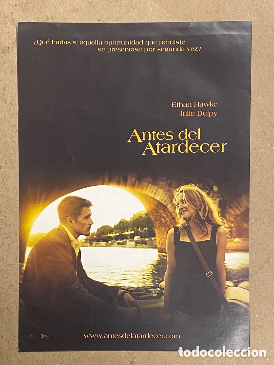 Cinema: ANTES DEL ATARDECER. GU&Iacute;A PROMOCIONAL DE LA PEL&Iacute;CULA. ETHAN HAWKE, JULIE DELPY