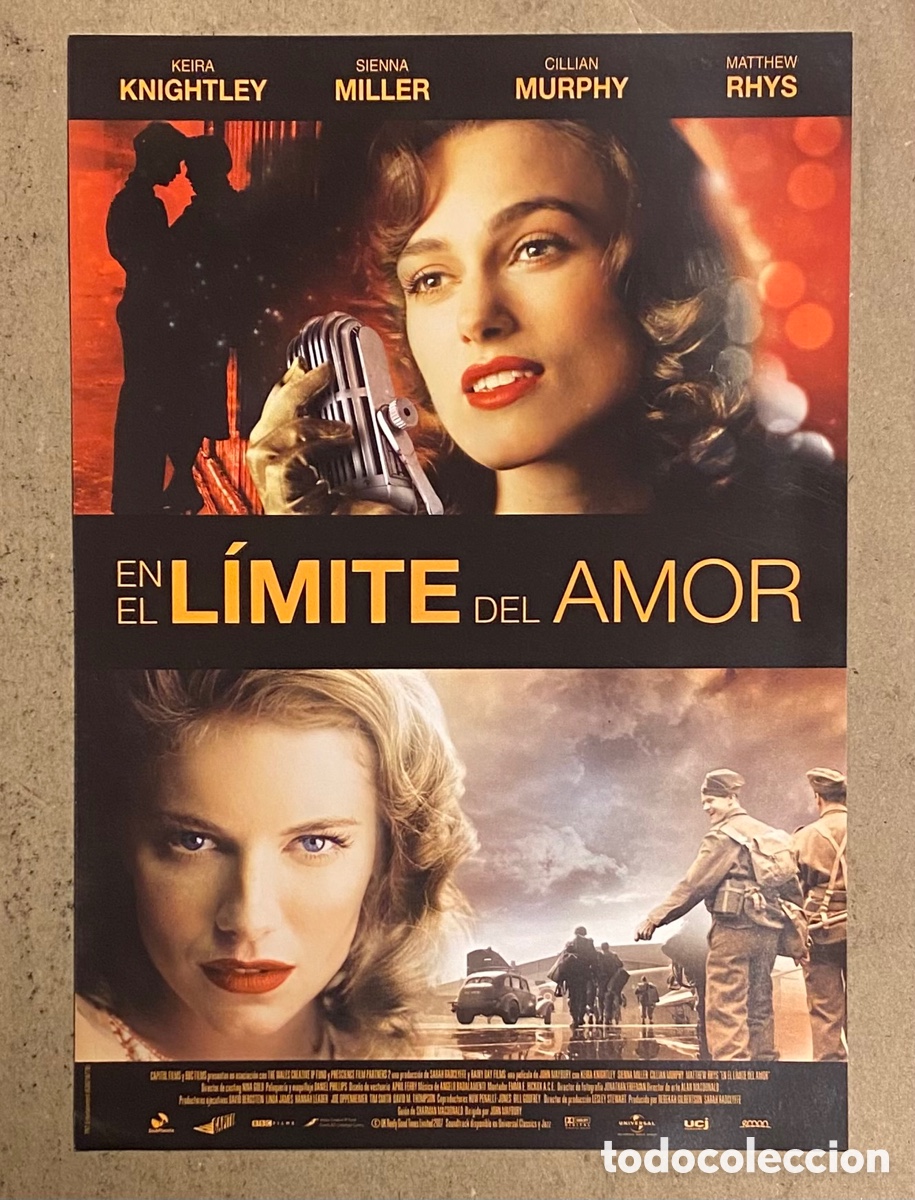Cin&eacute;ma: EN EL L&Iacute;MITE DEL AMOR. GU&Iacute;A PROMOCIONAL DE LA PEL&Iacute;CULA. KEIRA KNICHTLEY, SIENNA MILLER,&hellip;