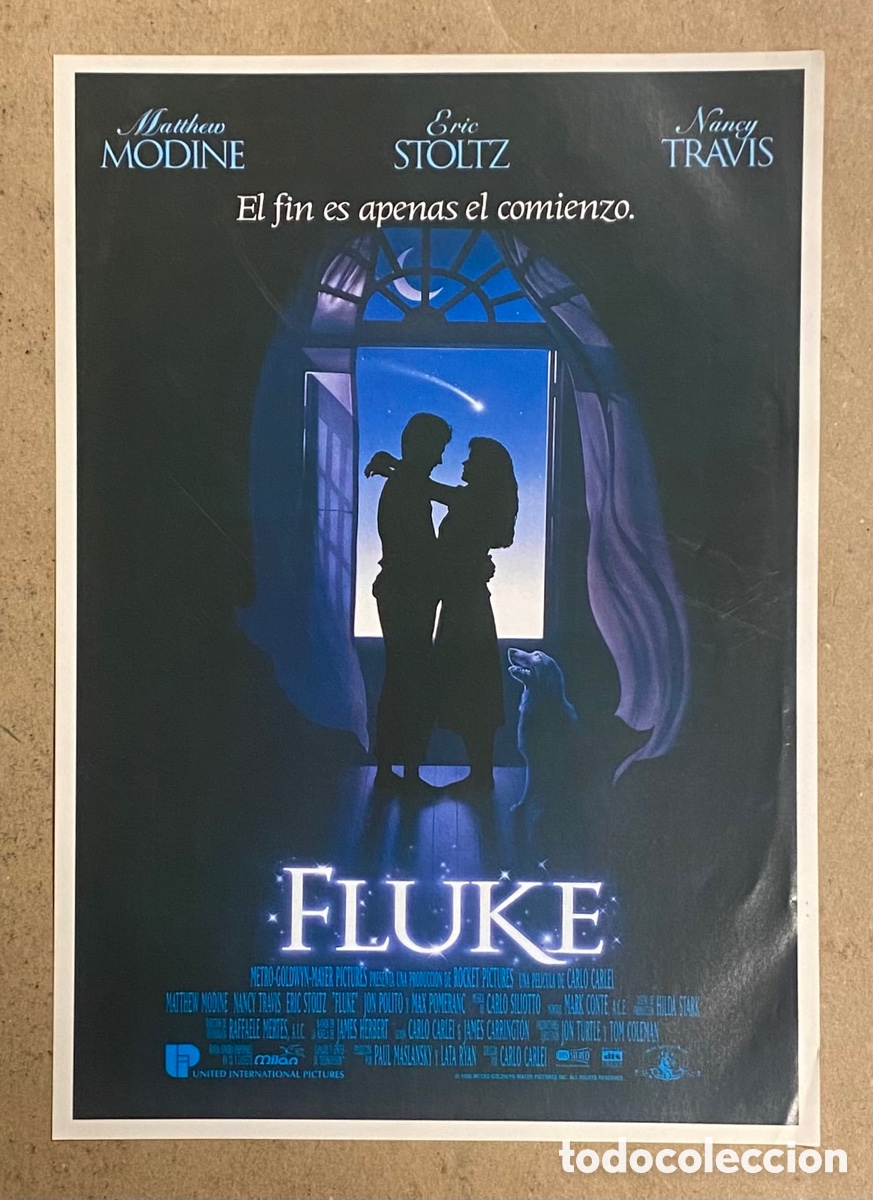 Cin&eacute;ma: FLUKE. GU&Iacute;A PROMOCIONAL DE LA PEL&Iacute;CULA. MATHEW MODINE, ERIC STOLZ, NACY TRAVIS,..