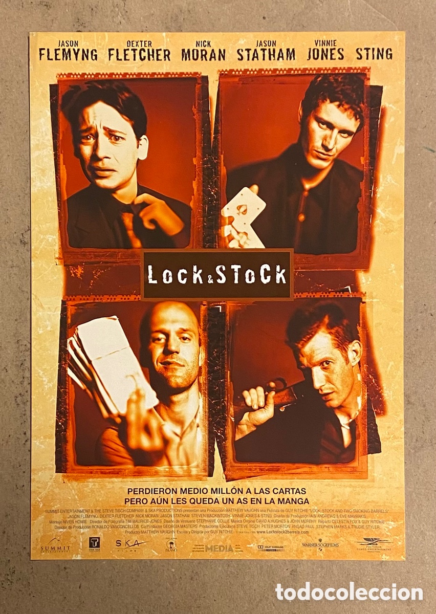 Kino: LOCK & STOCK. GU&Iacute;A PROMOCIONAL DE LA PEL&Iacute;CULA. GUY RITCHIE, JAS&Oacute;N STATHAM,..