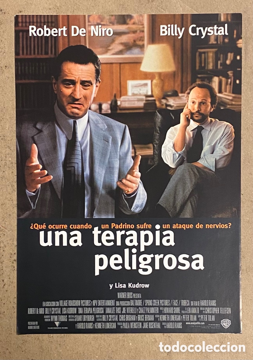 Cine: UNA TERAPIA PELIGROSA. GU&Iacute;A PROMOCIONAL DE LA PEL&Iacute;CULA. ROBERT DE NIRO, BILLY CRISTAL,..