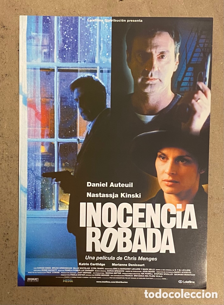 Cin&eacute;ma: INOCENCIA ROBADA. GU&Iacute;A PROMOCIONAL DE LA PEL&Iacute;CULA. DANIEL AUTEUIL, NASTASSJA KISNKI,..