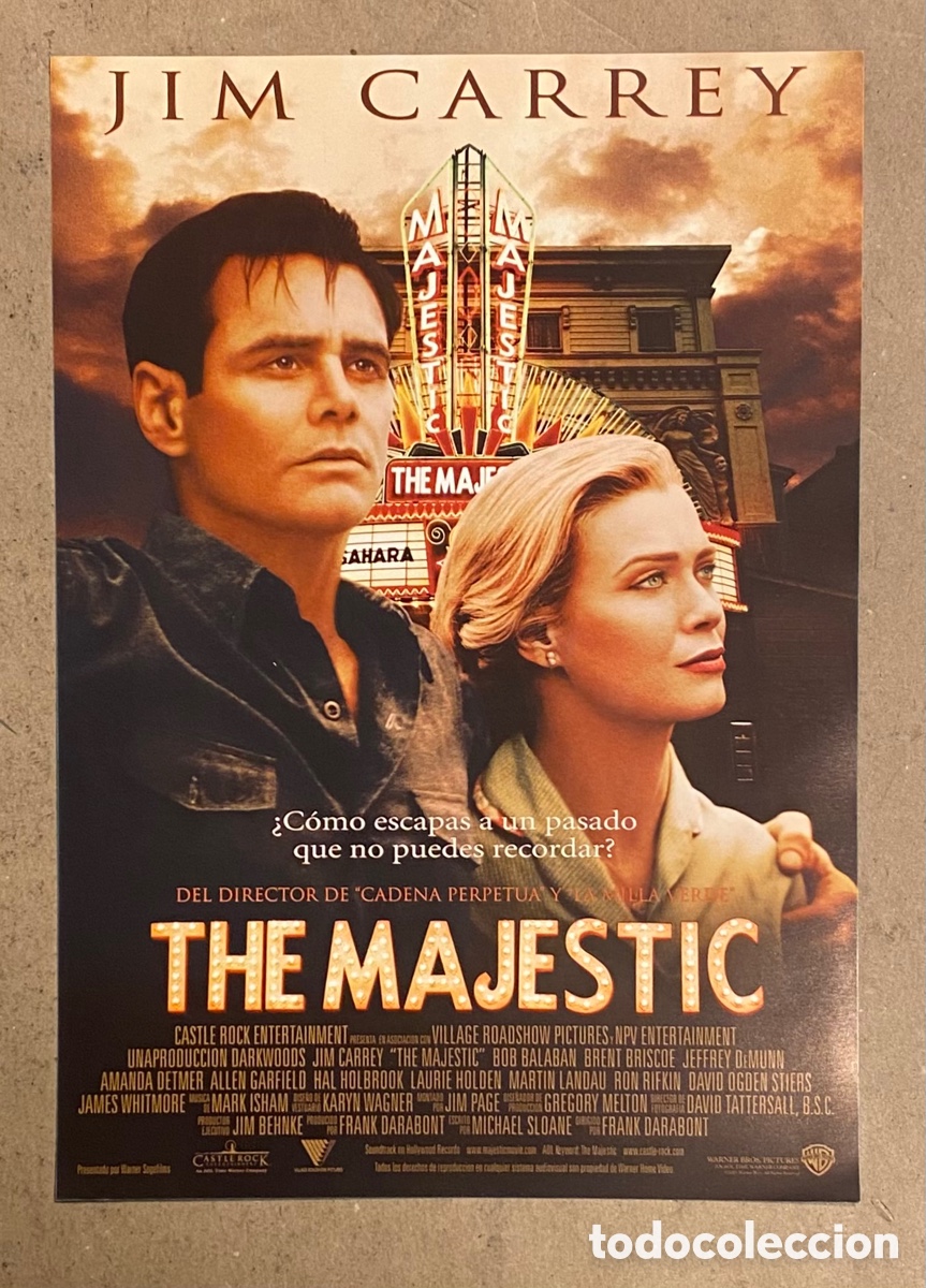 Kino: THE MAJESTIC. GU&Iacute;A PROMOCIONAL DE LA PEL&Iacute;CULA. JIM CARREY