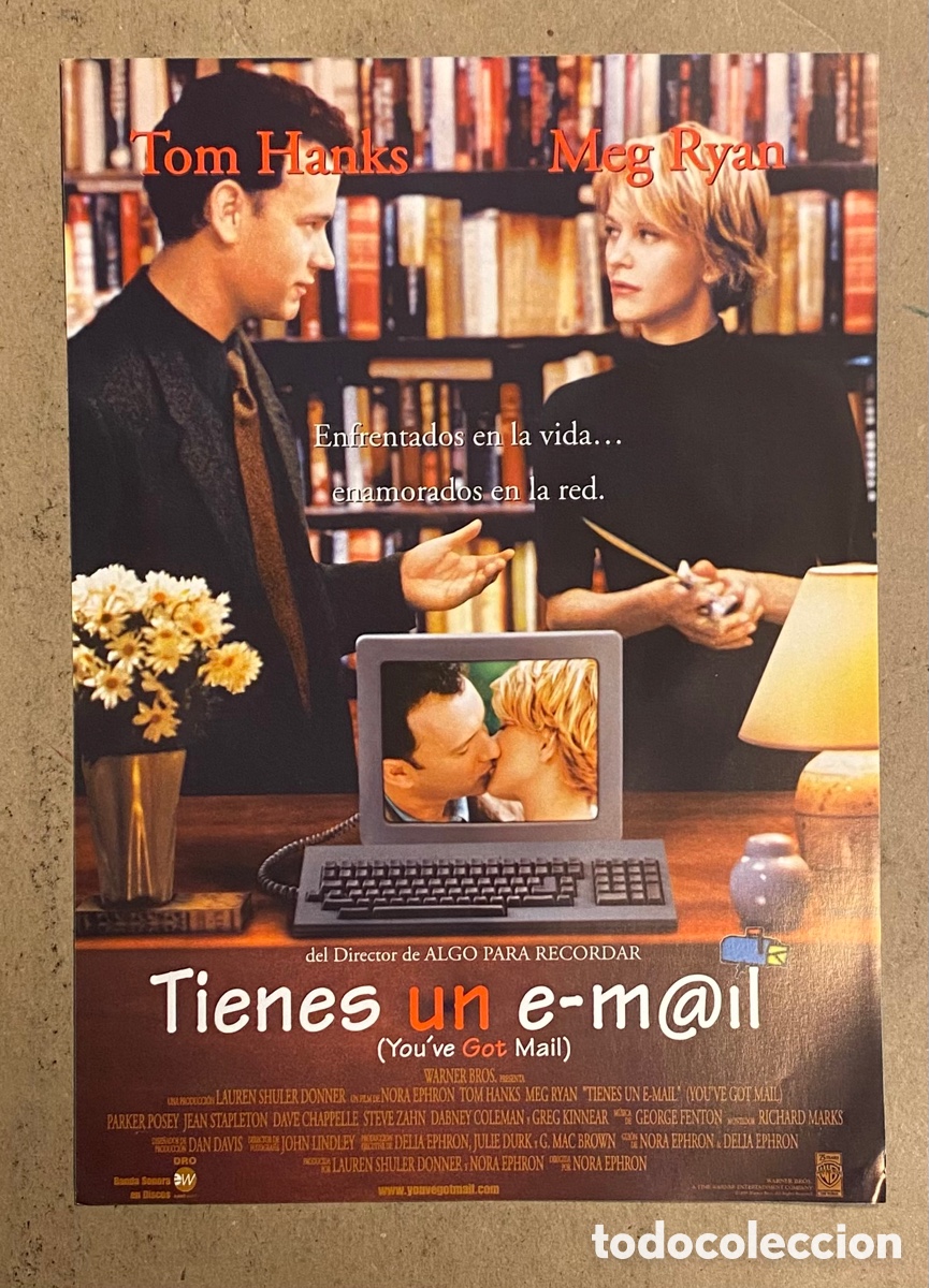Cinema: TIENES UN EMAIL. GU&Iacute;A PROMOCIONAL DE LA PEL&Iacute;CULA. TOM HANKS, MEG RYAN,&hellip;