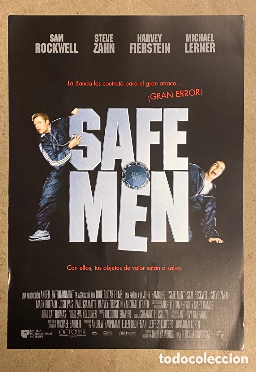 Cinema: SAFE MEN. GU&Iacute;A PROMOCIONAL DE LA PEL&Iacute;CULA.
