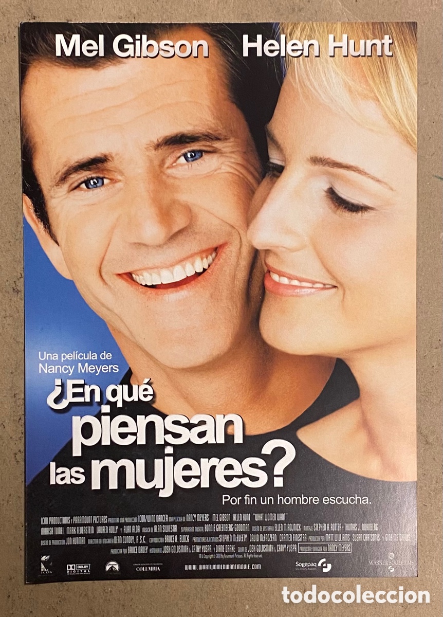Kino: &iquest;EN QUE PIENSAN LAS MUJERES?. GU&Iacute;A PROMOCIONAL DE LA PEL&Iacute;CULA. MEL GIBSON, HELEN HUNT,&hellip;