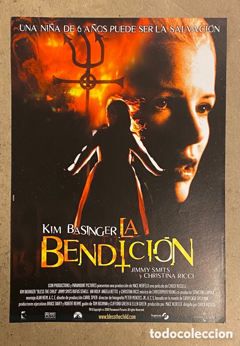 Cin&eacute;ma: LA BENDICI&Oacute;N. GU&Iacute;A PROMOCIONAL DE LA PEL&Iacute;CULA. KIM BASINGER.