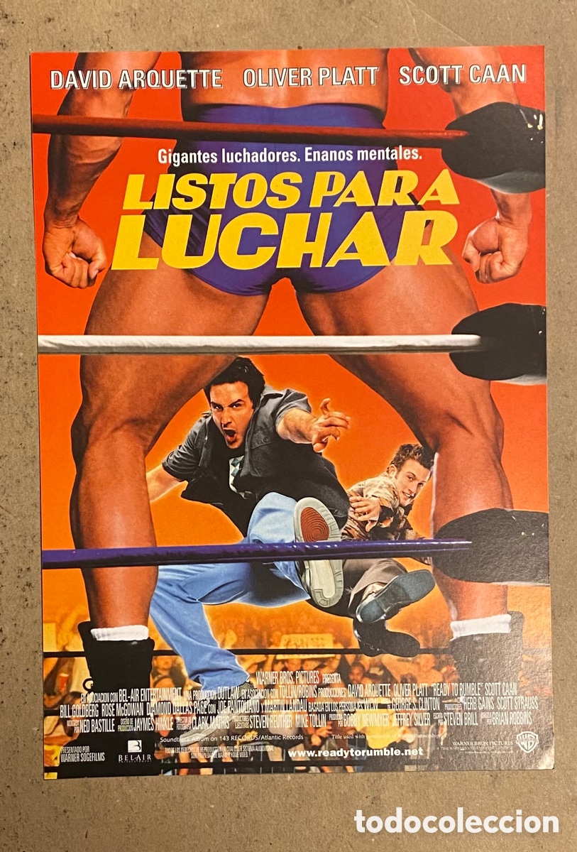 Cinema: LISTOS PARA LUCHAR. GU&Iacute;A PROMOCIONAL DE LA PEL&Iacute;CULA. DAVID ARQUETTE,..