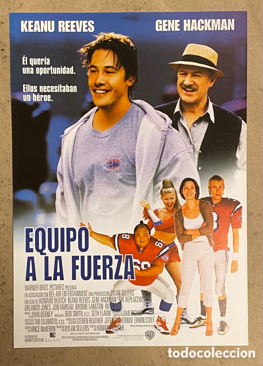 Cin&eacute;ma: EQUIPO A LA FUERZA. GU&Iacute;A PROMOCIONAL DE LA PEL&Iacute;CULA. KEANU REEVES, GENE HACKMAN,&hellip;