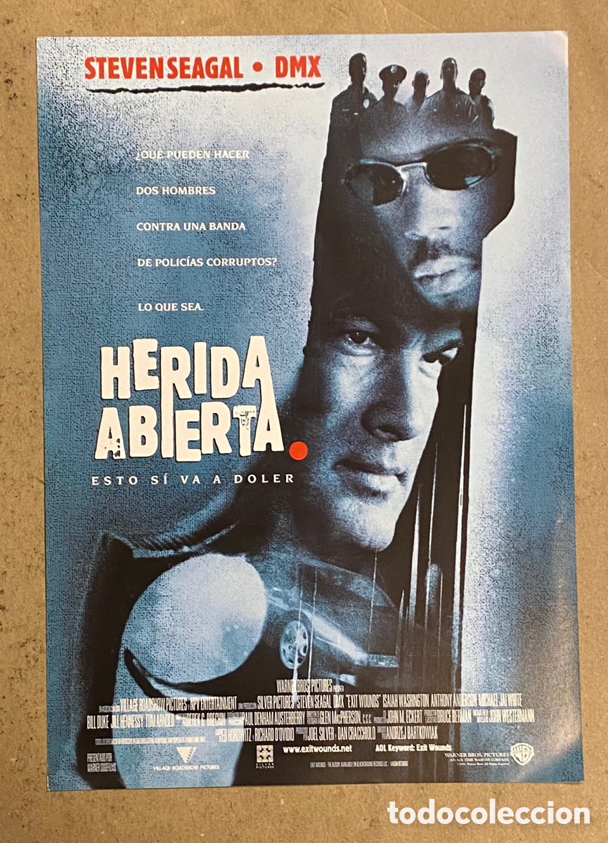 Cin&eacute;ma: HERIDA ABIERTA. GU&Iacute;A PROMOCIONAL DE LA PEL&Iacute;CULA. STEVEN SEAGAL, DMX,..