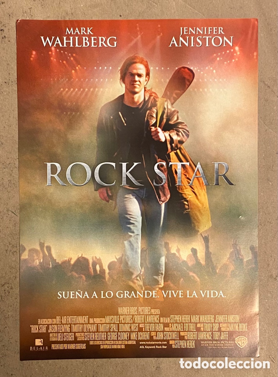 Cinema: ROCK STAR. GU&Iacute;A PROMOCIONAL DE LA PEL&Iacute;CULA. MARK WAHLBERG, JENNIFER ANISTON,&hellip;