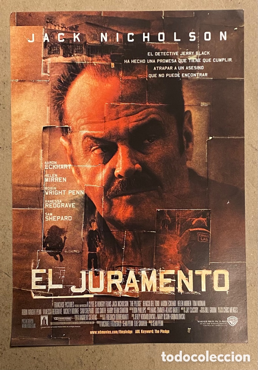 Cin&eacute;ma: EL JURAMENTO. GU&Iacute;A PROMOCIONAL DE LA PEL&Iacute;CULA. JACK NICHOLSON,..