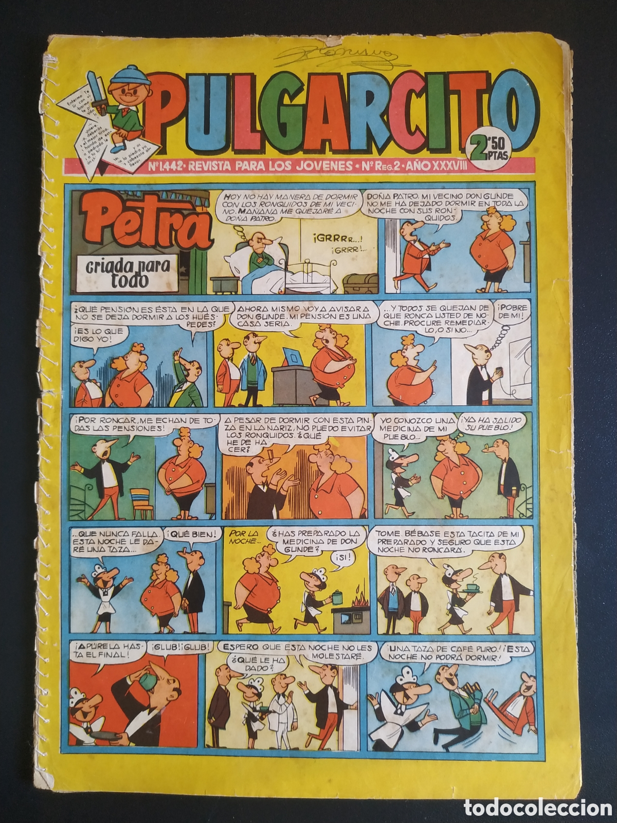 Cin&eacute;ma: PULGARCITO N 1442 A&Ntilde;O XXXVIII - EDITORIAL VALENCIANA