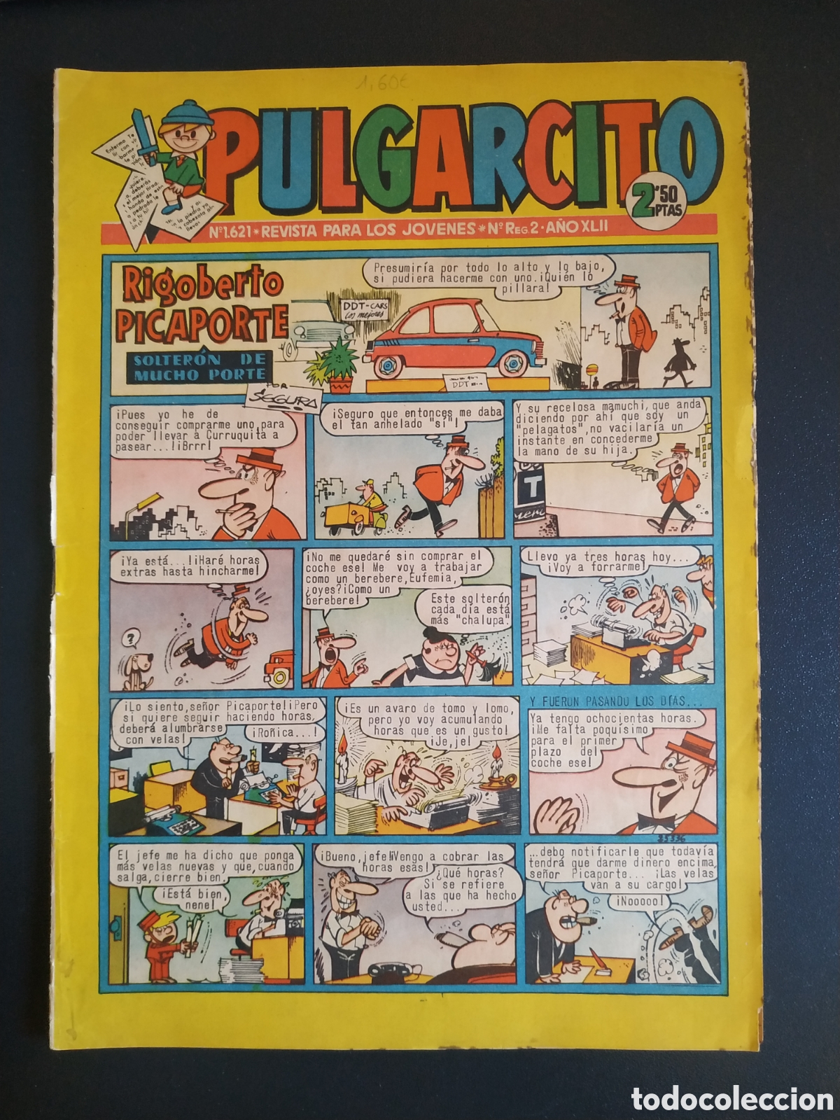 Cin&eacute;ma: PULGARCITO N 1621 A&Ntilde;O XLII - EDITORIAL VALENCIANA