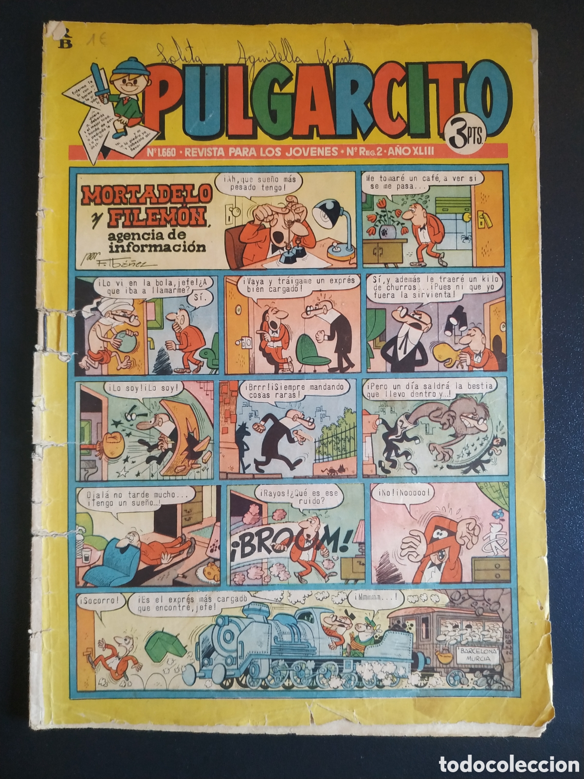 Cin&eacute;ma: PULGARCITO N 1660 A&Ntilde;O XLIII - EDITORIAL VALENCIANA