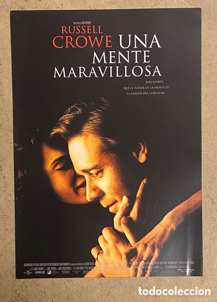 Cin&eacute;ma: UNA MENTE MARAVILLOSA. GU&Iacute;A PROMOCIONAL DE LA PEL&Iacute;CULA. RUSSELL CROWE.