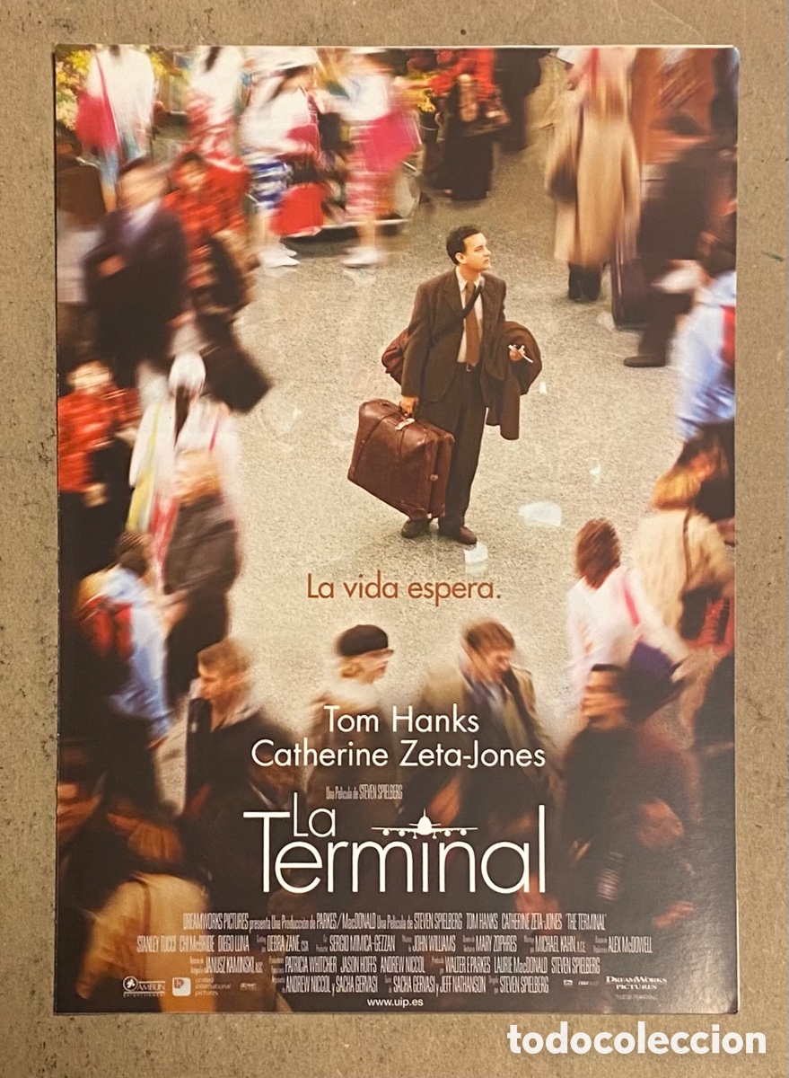 Cine: LA TERMINAL. GU&Iacute;A PROMOCIONAL DE LA PEL&Iacute;CULA. TOM HANKS, CATHERINE ZETA-JONES,..