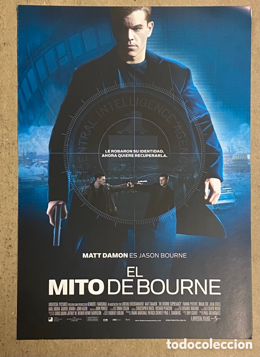 Cinema: EL MITO DE BOURNE. GU&Iacute;A PROMOCIONAL DE LA PEL&Iacute;CULA. MATT DAMON,&hellip;