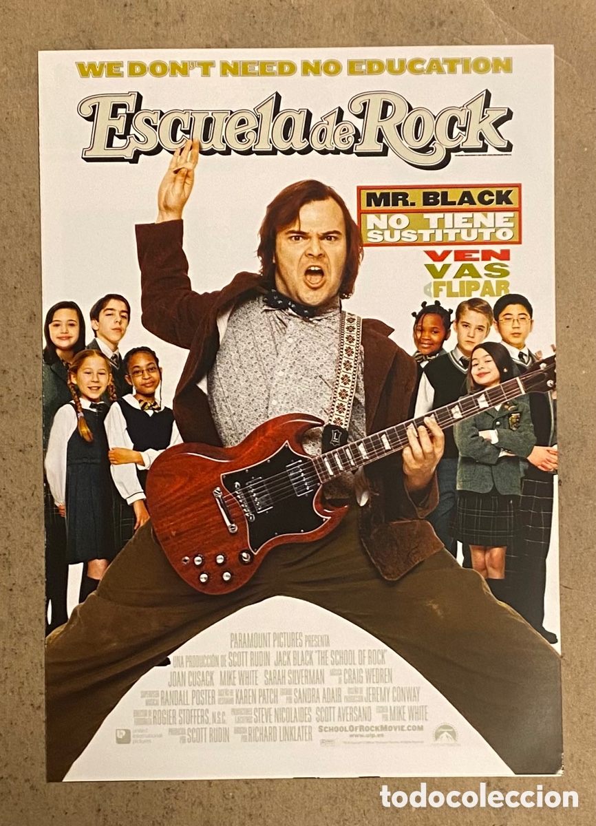 Cin&eacute;ma: ESCUELA DE ROCK (SCHOOL OF ROCK). GU&Iacute;A PROMOCIONAL DE LA PEL&Iacute;CULA. JAKE BLACK,&hellip;