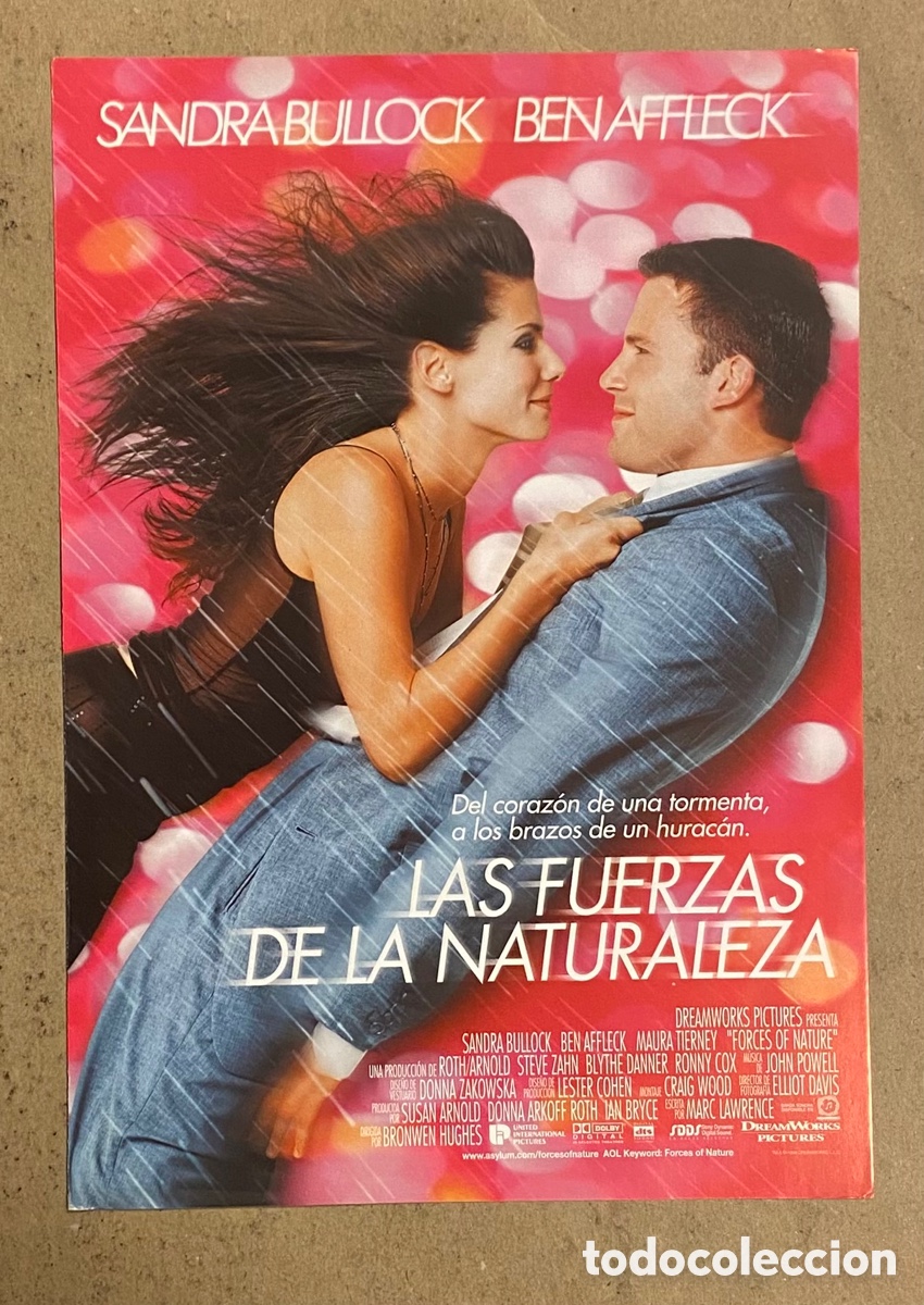 Cin&eacute;ma: LAS FUERZAS DE LA NATURALEZA. GU&Iacute;A PROMOCIONAL DE LA PEL&Iacute;CULA. SANDRA BULLOCK, BEN AFFLECK.