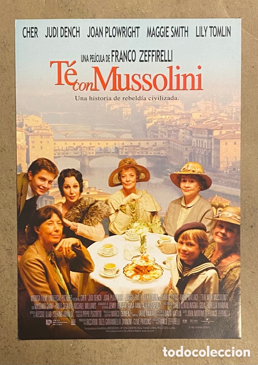 Cinema: T&Eacute; CON MUSSOLINI. GU&Iacute;A PROMOCIONAL DE LA PEL&Iacute;CULA. CHER, JUDI DENCH,&hellip;