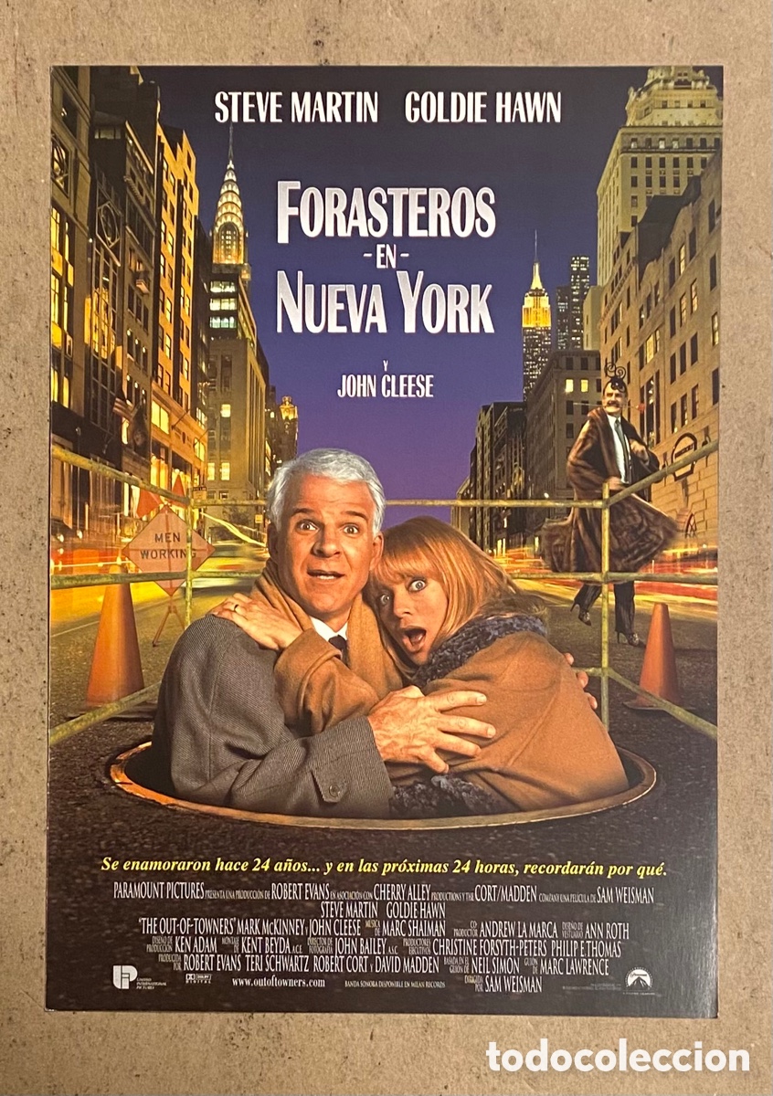 Cinema: FORASTEROS EN NUEVA YORK. GU&Iacute;A PROMOCIONAL DE LA PEL&Iacute;CULA. STEVE MARTIN, GOLDIE HAWN,..