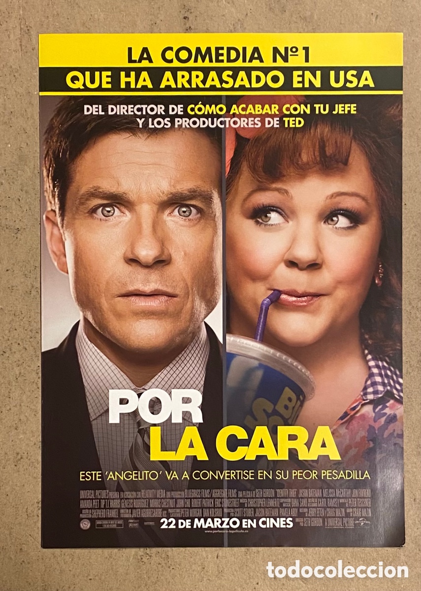 Cinema: POR LA CARA. GU&Iacute;A PROMOCIONAL DE LA PEL&Iacute;CULA. JASON BATEMAN,..