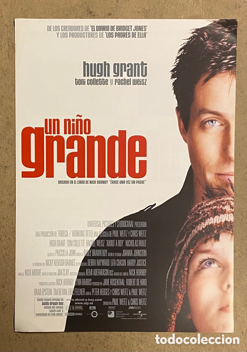 Cine: UN NI&Ntilde;O GRANDE. GU&Iacute;A PROMOCIONAL DE LA PEL&Iacute;CULA. HUGH GRABT,..